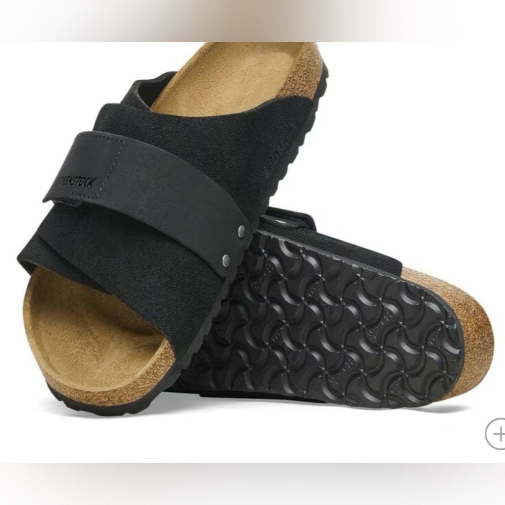 Birkenstock Kyoto Nubuck Suede Leather Sandals Size 38